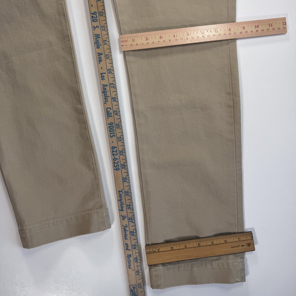 BUCK MASON Uniform Khaki Paperback Twill Maverick Slim Officer Chino Mens 29x32 - Picture 16 of 16